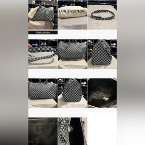 New Louis Vuitton Damier Distorted Bandoulaire 50 Weekend Bag Travel